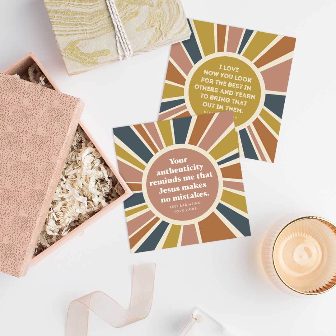 You Radiate Tear & Share Cards